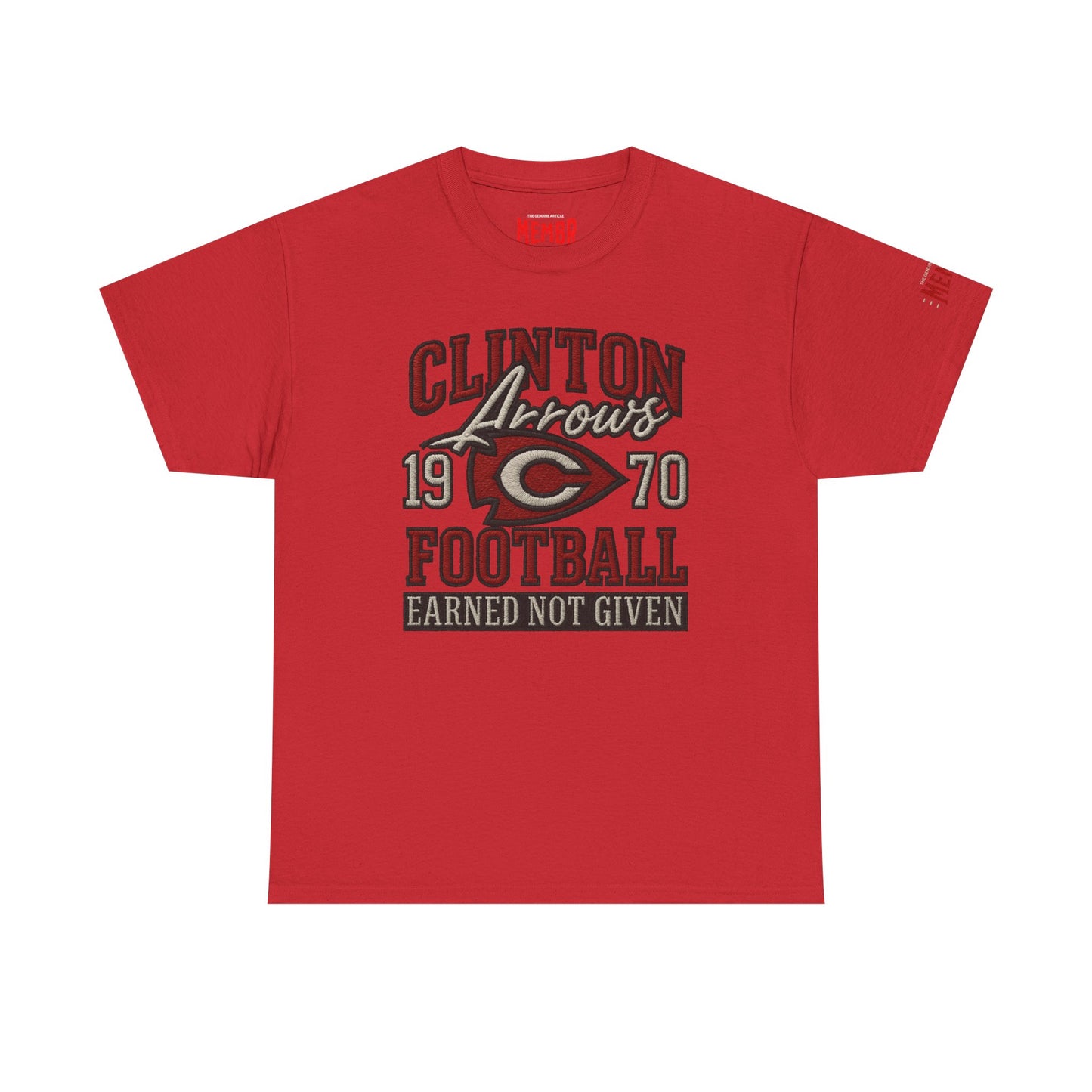 Clinton Football "Earned" Tee (55th Year Homecoming Addition)